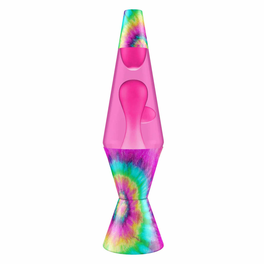 14.5″ LAMP – TIE DYE PINK SPIRAL Z2