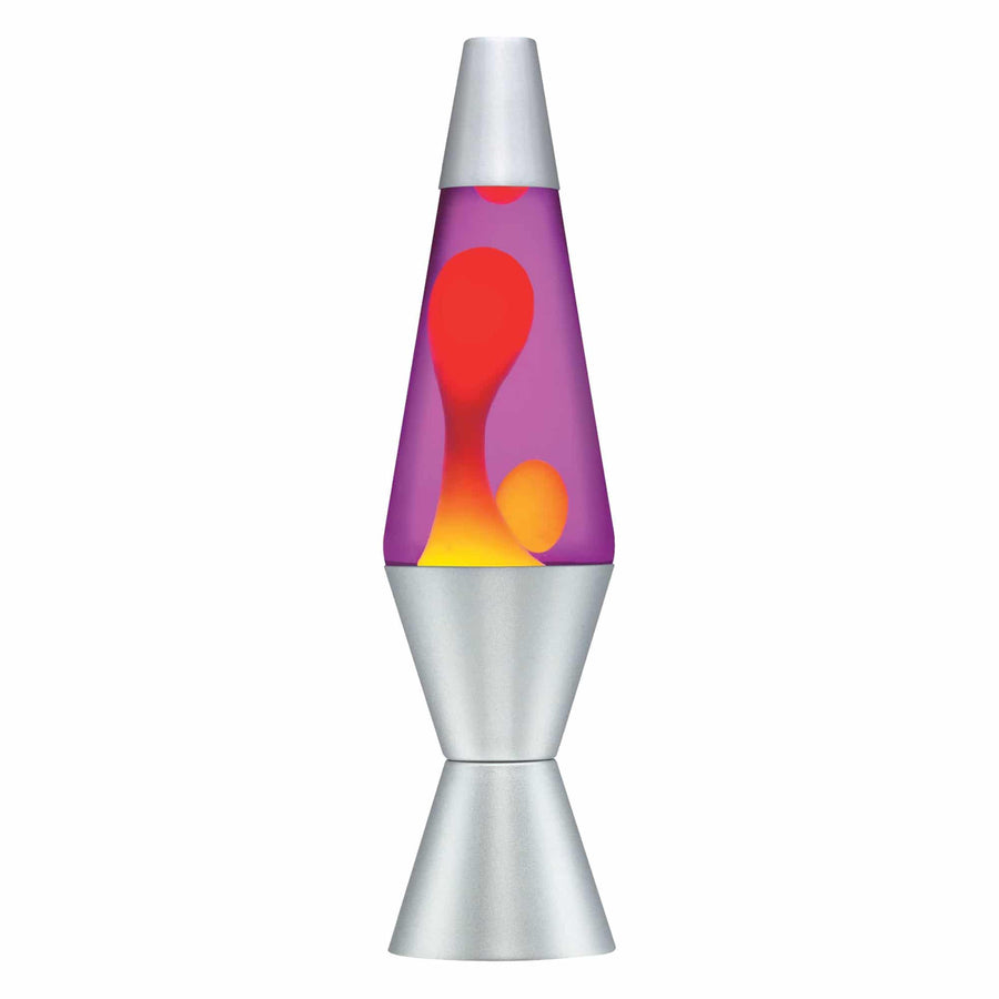 14.5” LAMP – YELLOW/PURPLE/SILVER O6